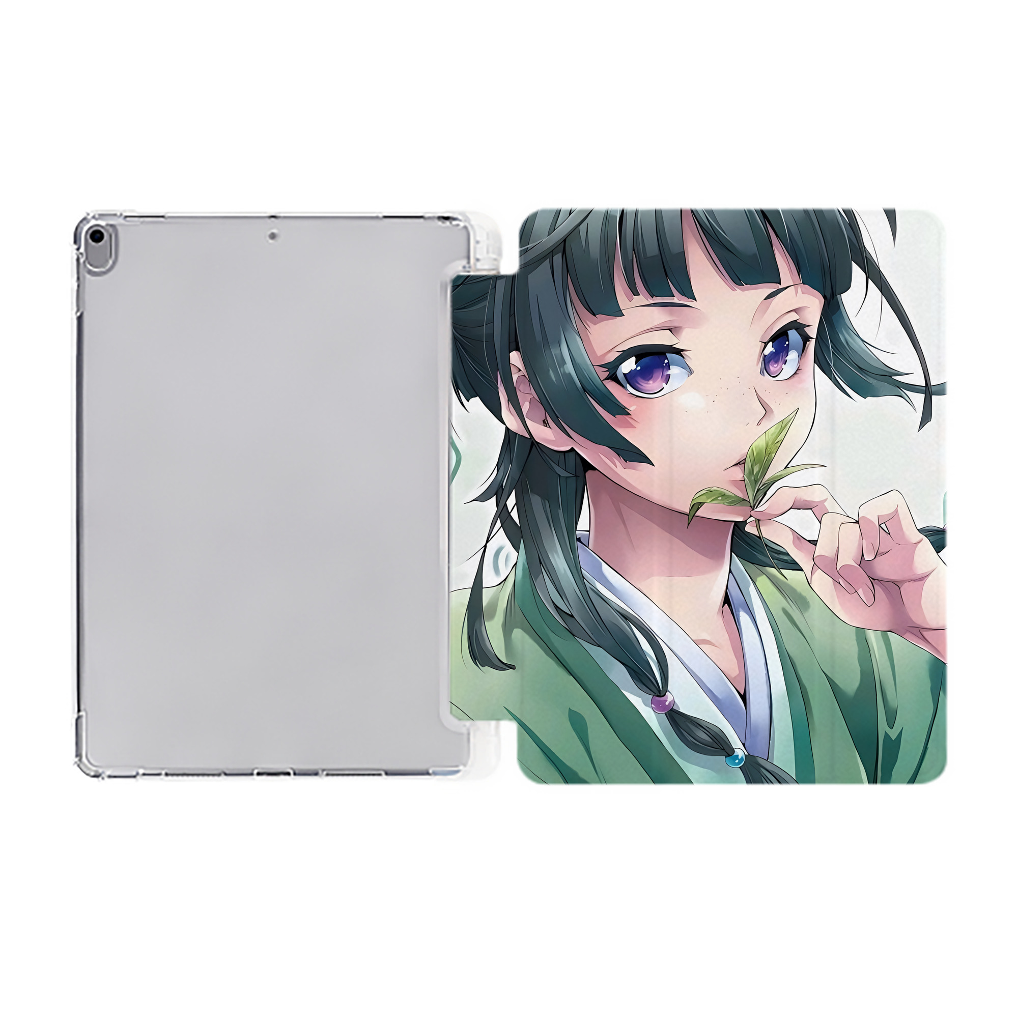 （画像用） 薬屋のひとりごと The Apothecary Diaries IPad ケース ペン収納付き 三つ折りスタンド PUレザー×シリコン 対応機種9.5/10.5/10.9インチ
